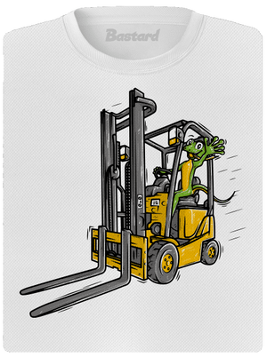 Ještěrka dámske športové tričko White