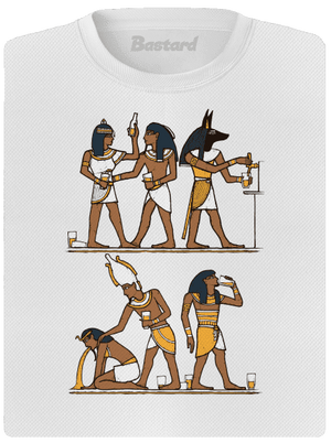 Egyptská párty dámske športové tričko White