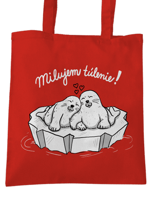 Milujem túlenie taška Bright Red