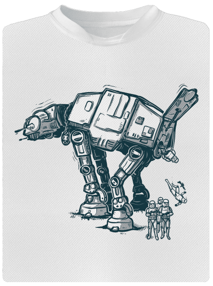 AT-AT pánske športové tričko White
