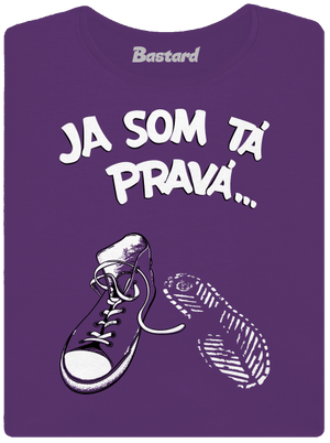 Hľadám tú pravú dámske tričko prémium Purple
