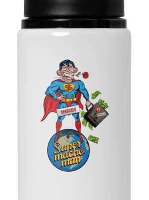 Supermachoman flaša na vodu White