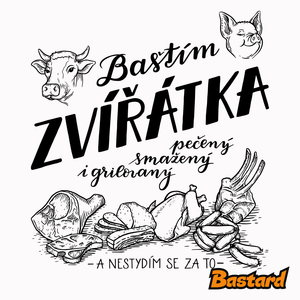 B12: Baštím zvířátka černý potisk