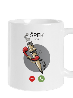 Špek volá klasický hrnček White