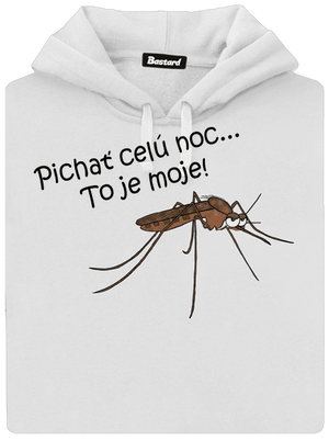 Komár s výdržou dámska mikina klokanka White