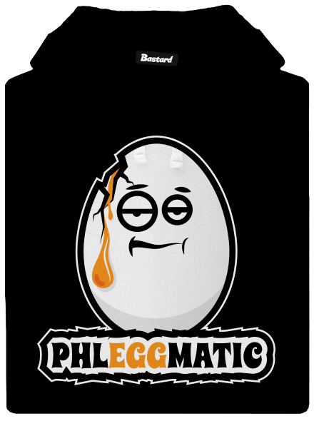 Phleggmatic pánska mikina klokanka Black