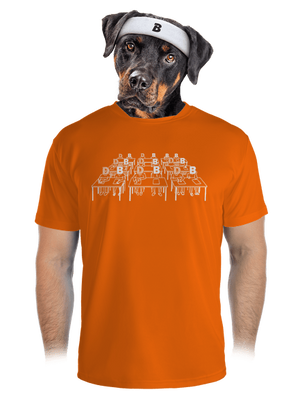 Cimrman: Debil, blbeček pánske športové tričko Neon Orange