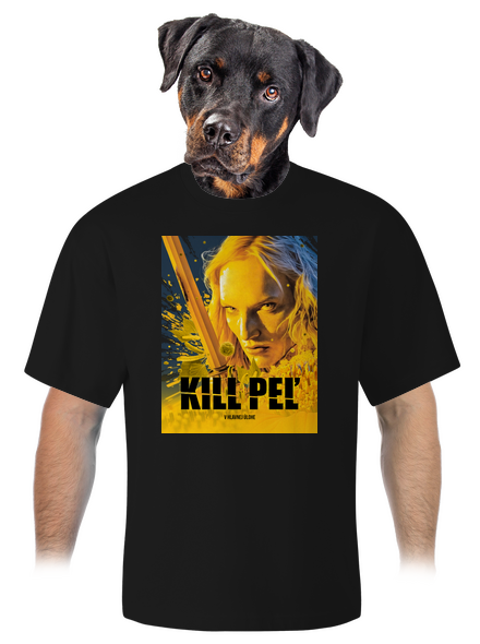 Kill Peľ unisex tričko oversized Black