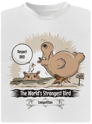 Strongest bird detské športové tričko White