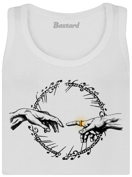 God of ring dámske tielko klasické White