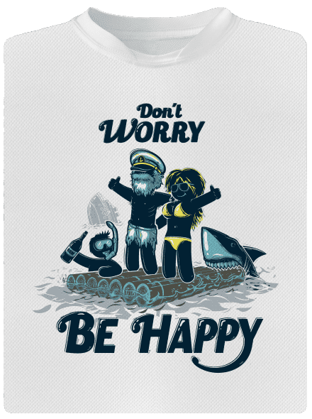 Don't worry detské športové tričko White