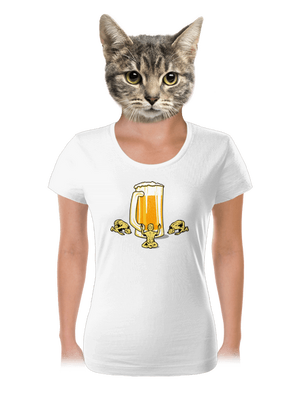 Piviště dámske tričko White
