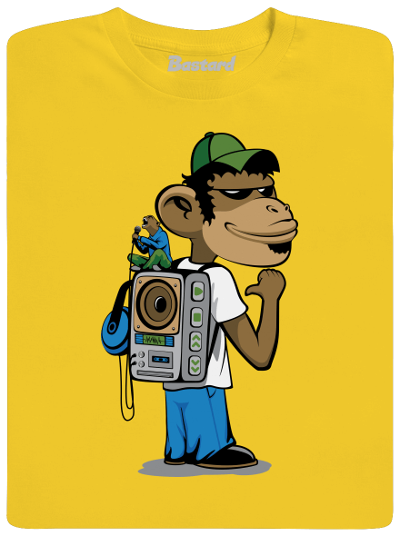 Boombox backpack pánske tričko Gold