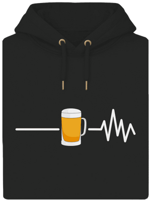 Beer help unisex mikina premium Dark Black