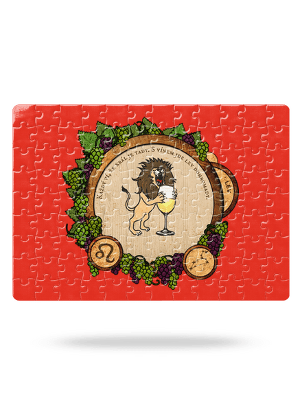 Vínny horoskop: Lev puzzle White