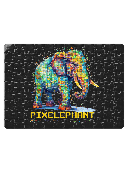 Pixelephant puzzle White