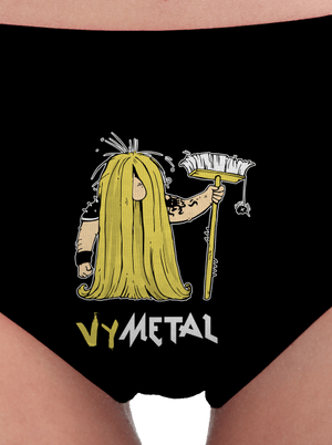 Metalista dámske nohavičky Black