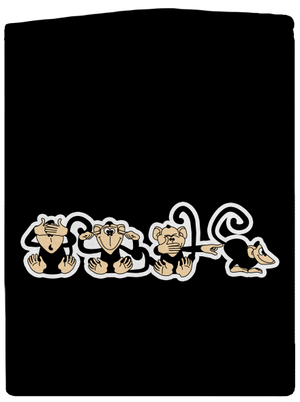 Opica dámska mikina na zips Black