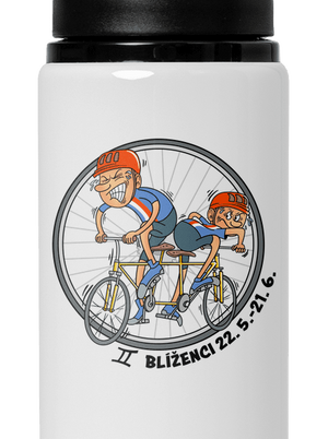 Cyklistický horoskop: Blíženci flaša na vodu White