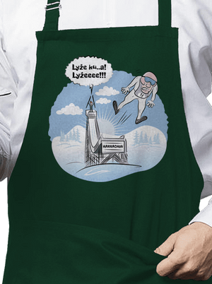 Lyže zástera Bottle Green