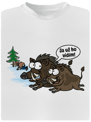 Ja už ho vidím detské športové tričko White