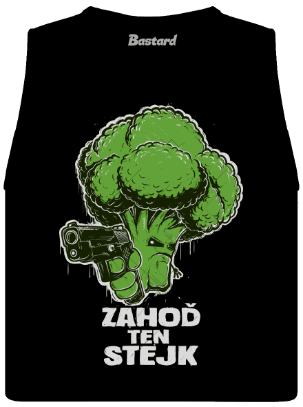 Zahoď ten stejk dámske tielko voľné Black