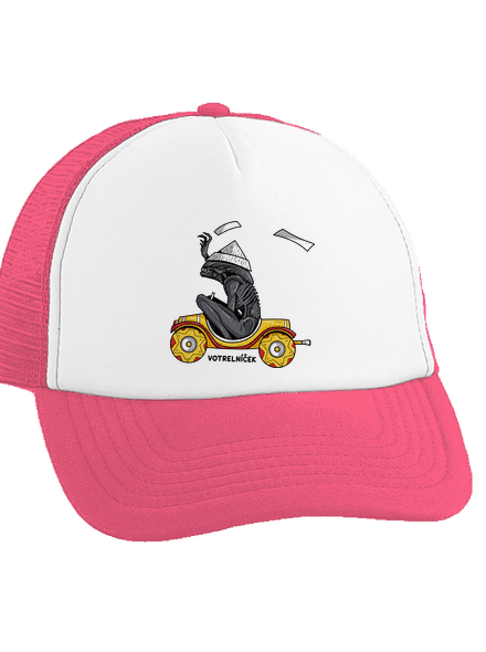 Votrelníček šiltovka truckerka Fluorescent Pink cap