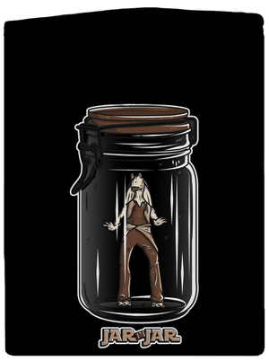 Jar in jar pánska mikina na zips Black