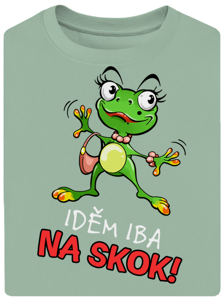 Idem na skok unisex tričko oversized Sage