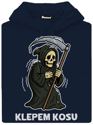 Klepem kosu pánska mikina klokanka Navy