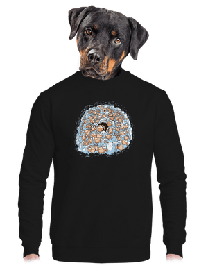 unisex mikina bez kapucne