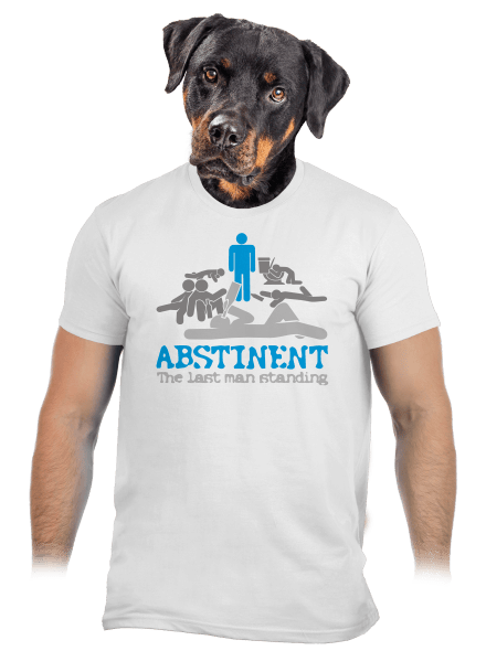 Abstinent pánske tričko White