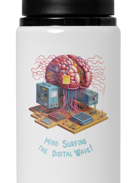 Mind surfing the digital wave flaša na vodu White