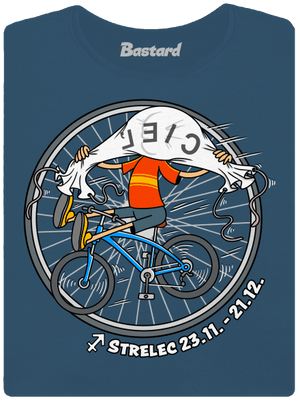 Cyklistický horoskop: Strelec dámske tričko prémium Petrol Blue