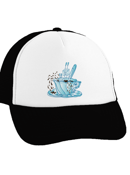 Cukroholik šiltovka truckerka Black cap