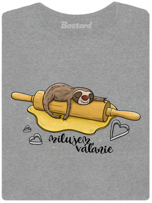 Milujem váľanie dámske tričko Dark Gray Melange