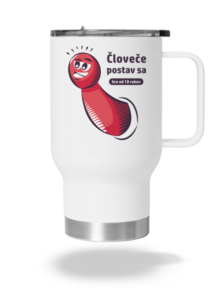 Človeče postav sa termohrnček White