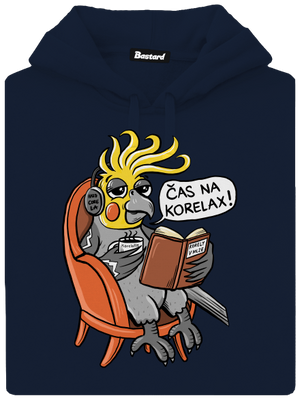 Korelax pánska mikina klokanka Navy