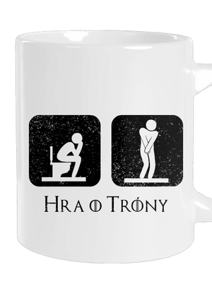 Hra o trůny veľký hrnček White
