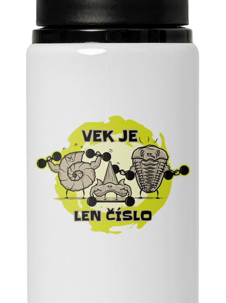 Vek je len číslo flaša na vodu White