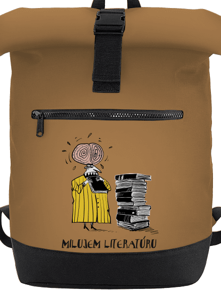 Milujem literatúru batoh Caramel