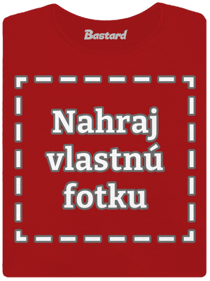 Vlastná potlač dámske tričko prémium Red Mal