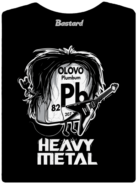 Heavy Metal dámske tričko s lemom Black