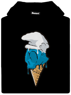 Šmolková detská mikina klokanka Black