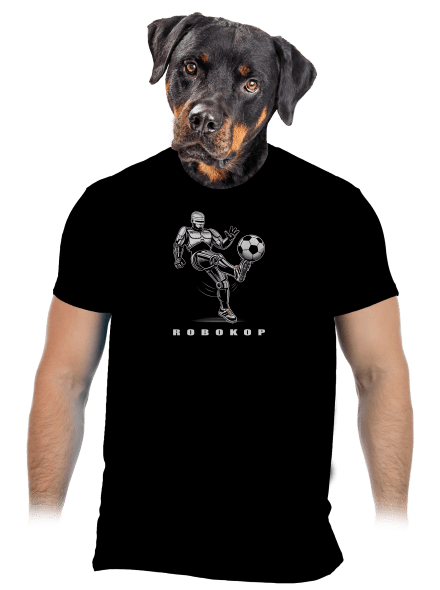 Robokop pánske tričko Black