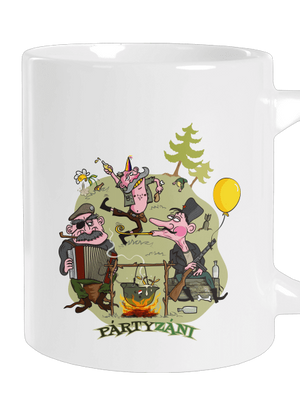 Pártyzáni veľký hrnček White