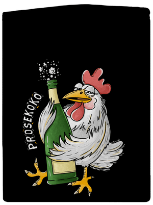 Prosekoko dámska mikina na zips Black