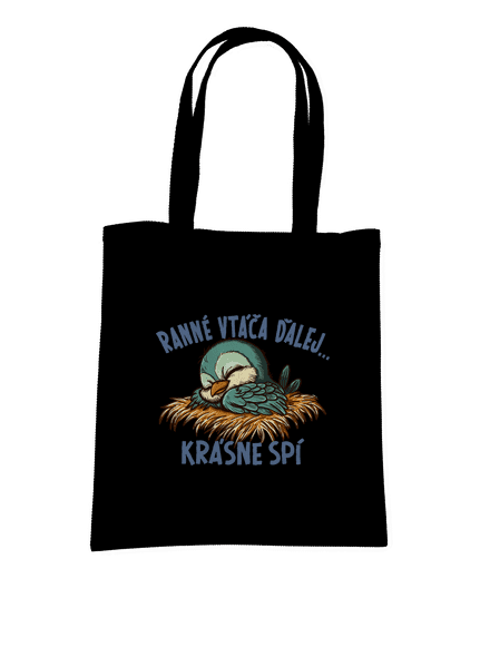 Ranné vtáča spí taška Black