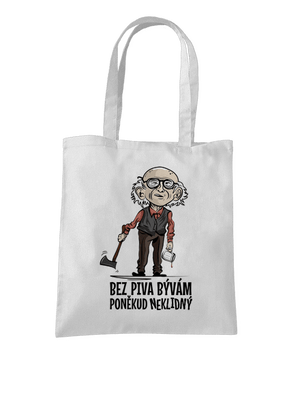 Neklidný bez piva taška White