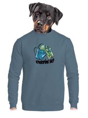 unisex mikina bez kapucne